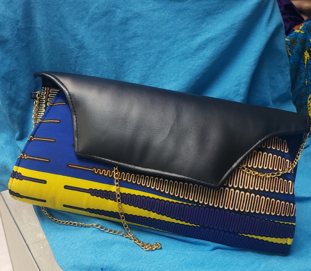 African Print Clutch
